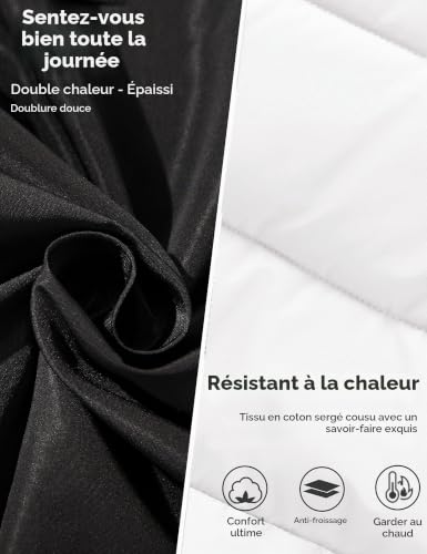 Wantdo – Doudoune Chaude Homme à Capuche – Manteau d’Hiver Matelassé, Style Outdoor & Urbain