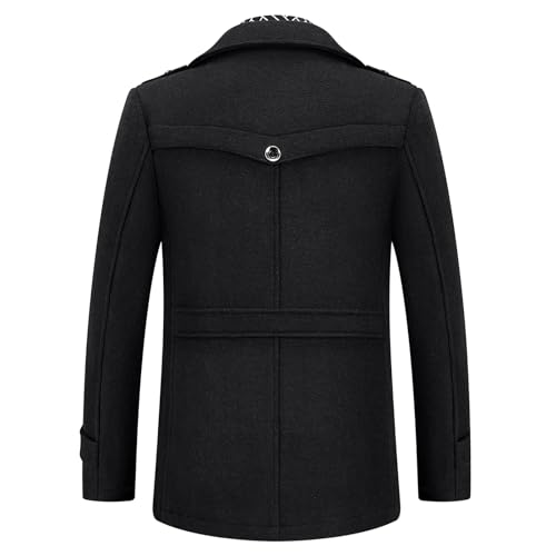 KUDMOL – Trench-Coat Homme Élégant – Pardessus Business Chic & Manteau Long Habillé