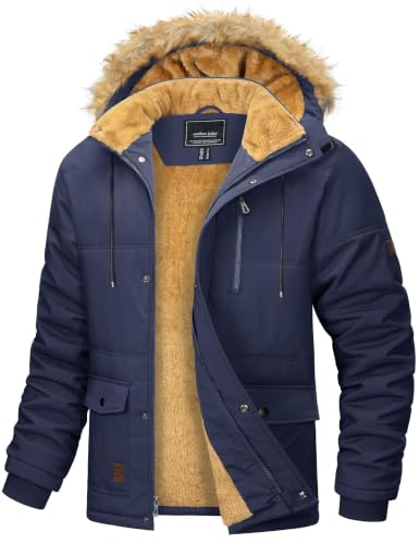 MAGCOMSEN – Veste d'hiver pour homme, coupe-vent et imperméable – Polaire chaude pour la randonnée et le travail