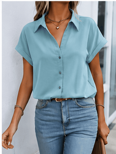 Chemisier Femme – Manches Chauve-Souris & Style Casual Chic VELICYA