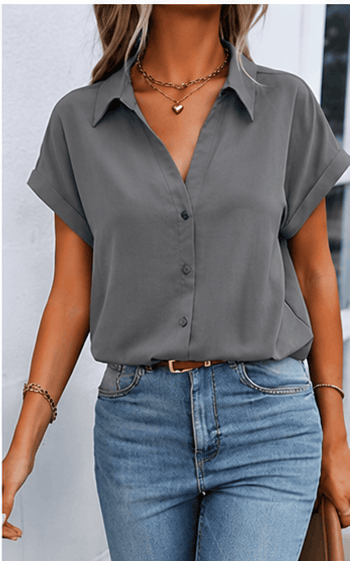 Chemisier Femme – Manches Chauve-Souris & Style Casual Chic VELICYA