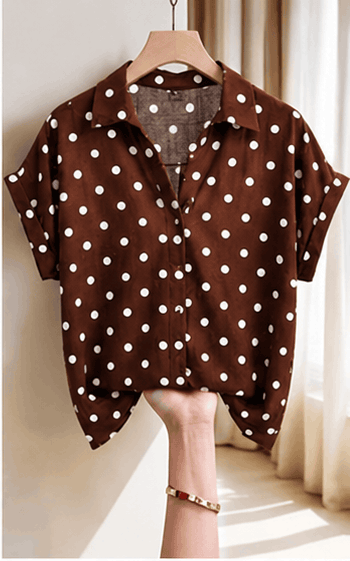 Chemisier Femme – Manches Chauve-Souris & Style Casual Chic VELICYA