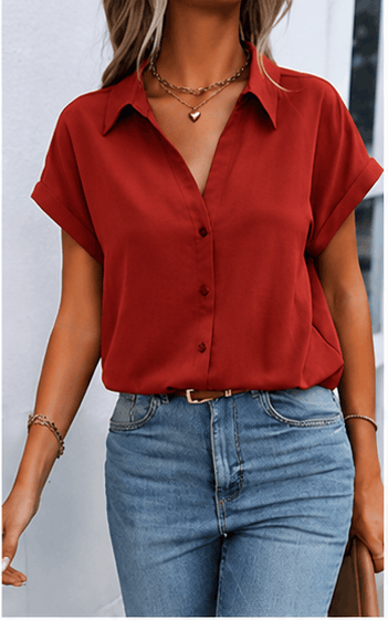 Chemisier Femme – Manches Chauve-Souris & Style Casual Chic VELICYA