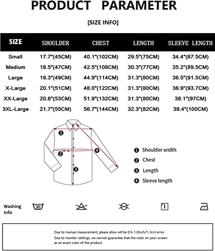 PARKLEES – Chemise Homme à Manches Longues – Style Décontracté & Business Élégant