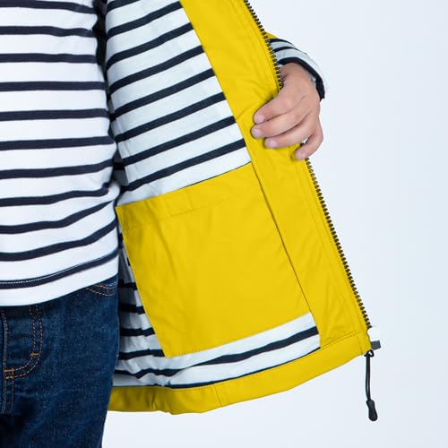 🌧️ Breizh Ocean – Ciré imperméable mixte pour enfant – Intérieur rayé style marinière – Garçon & fille de 1 à 14 ans