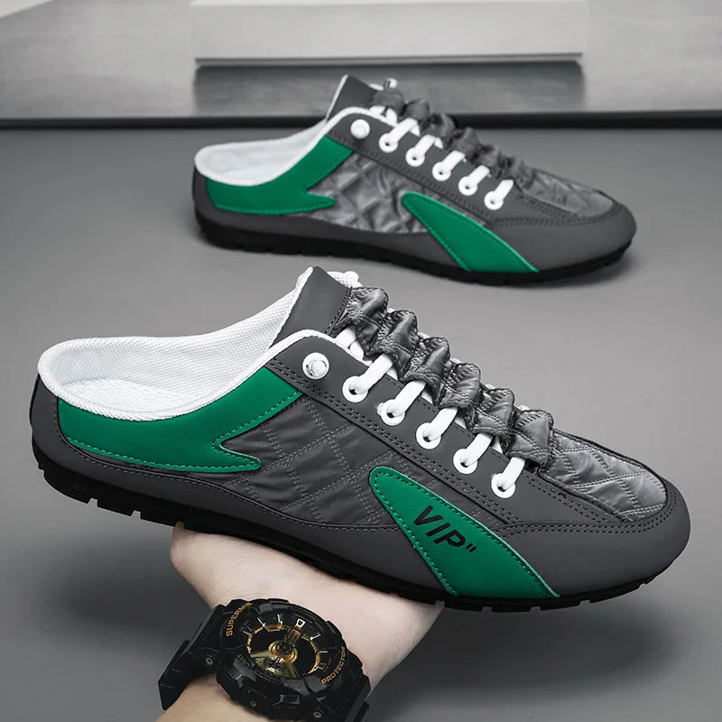 Baotou – Mules homme à semelle plate – Style tendance, léger et décontracté pour l’été