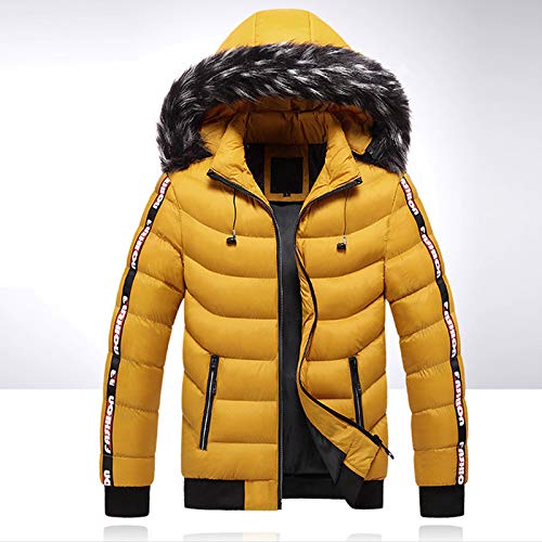 Doudoune Homme Chaude & Matelassée avec Fourrure – Manteau d’Hiver Élégant & Décontracté