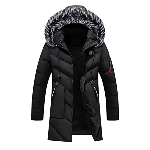 KINKOCCL – Veste Homme avec Fourrure – Blouson Décontracté, Chaud & Tendance