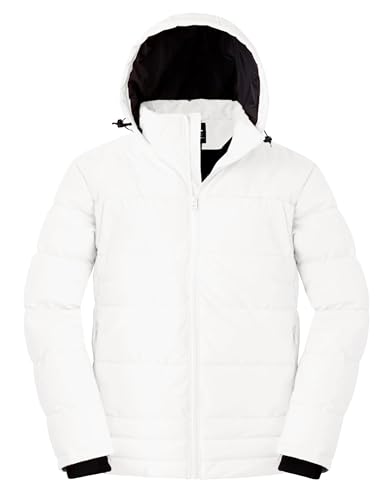 Wantdo – Doudoune Chaude Homme à Capuche – Manteau d’Hiver Matelassé, Style Outdoor & Urbain