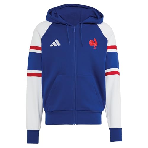 Sweat zippé à capuche adidas France Rugby Travel homme