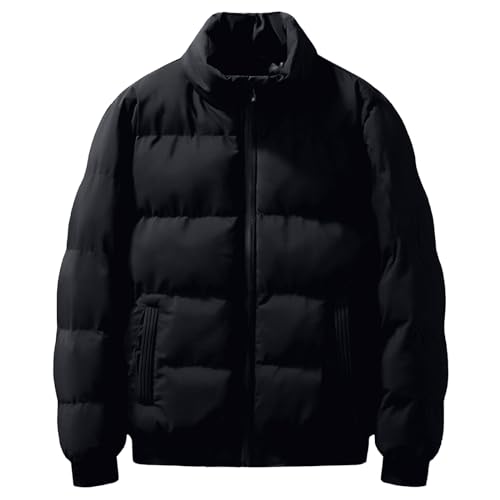 Blouson Homme à Capuche – Doudoune Casual Couleur Unie, Style Travail & Outdoor