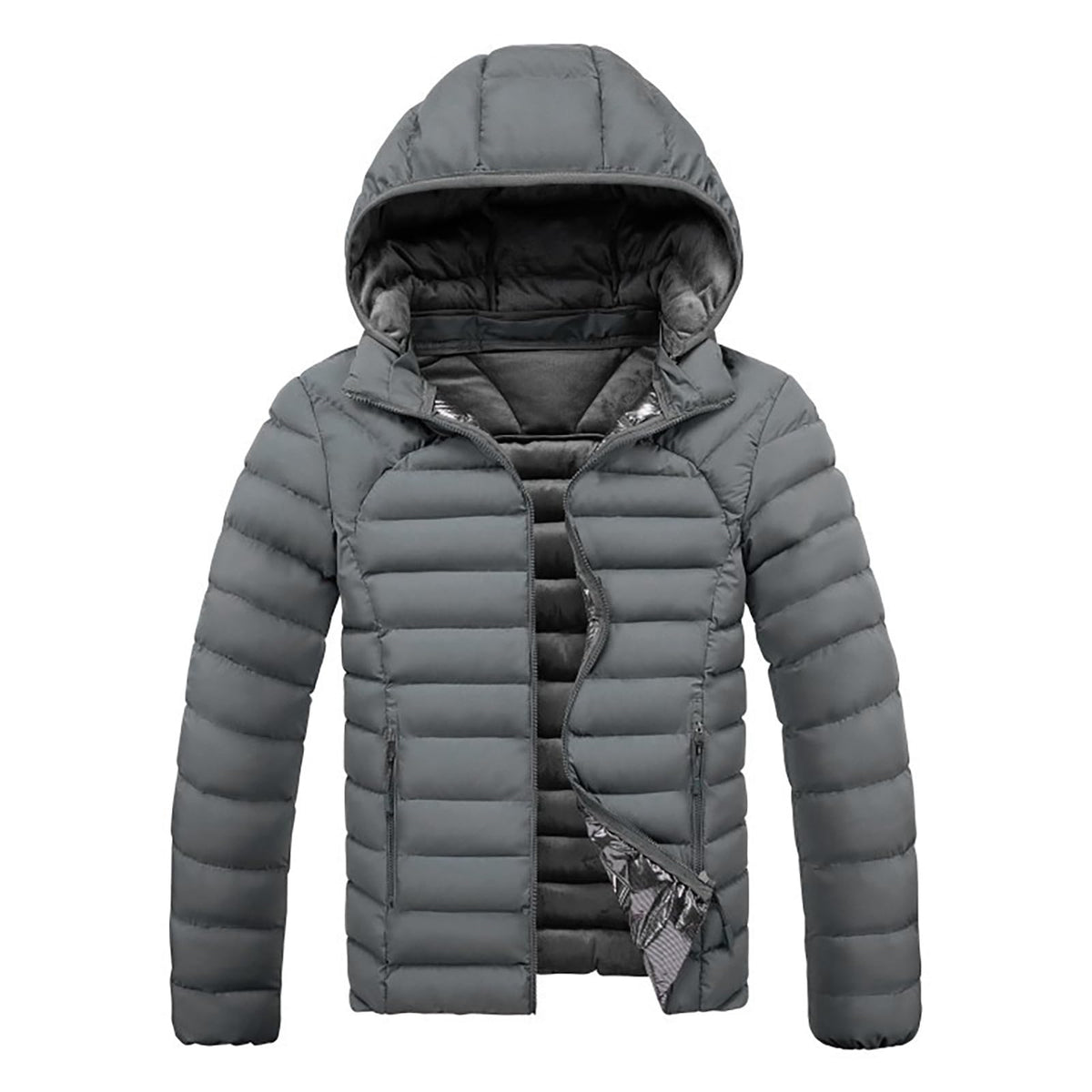 🔥 Veste Chauffante Homme Hiver – Doudoune Style Bomber, Ski & Randonnée – Blouson Moderne et Sportif