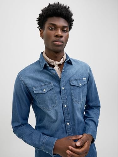 JACK & JONES – Chemise en jean coupe confort pour homme – Style décontracté et urbain