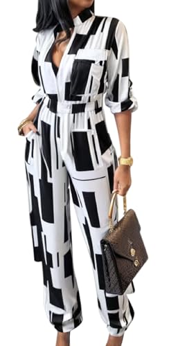 Xinlees – Combinaison Femme Élégante & Habillée – Pantalon Long, Style Chic et Sophistiqué