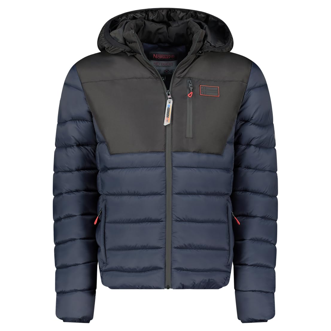 Geographical Norway Batilo Homme – Doudoune chaude et matelassée pour homme – Veste coupe-vent automne-hiver