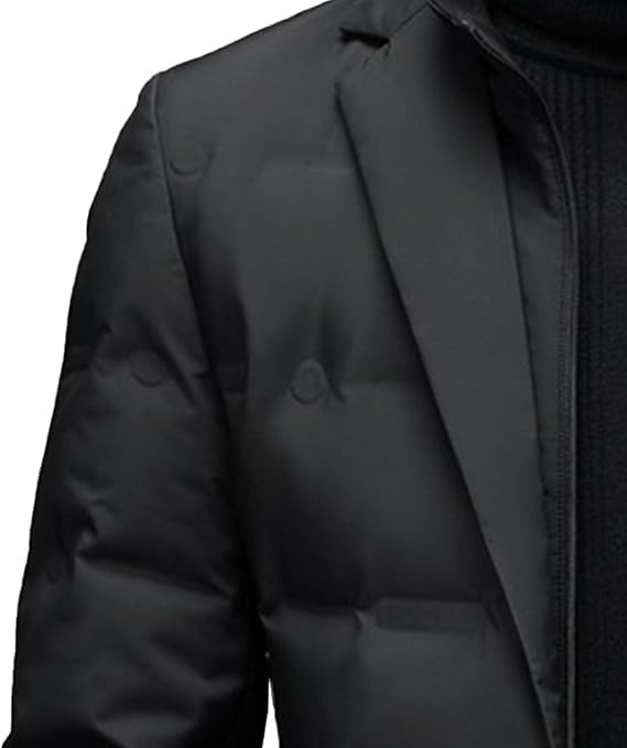 JEShifangjiusu – Doudoune Isolante Homme à Col – Manteau Thermique Rembourré & Coupe-Vent