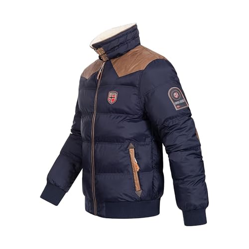 Geographical Norway Abradb – Doudoune Homme Chaude & Matelassée – Veste Coupe-Vent Automne/Hiver
