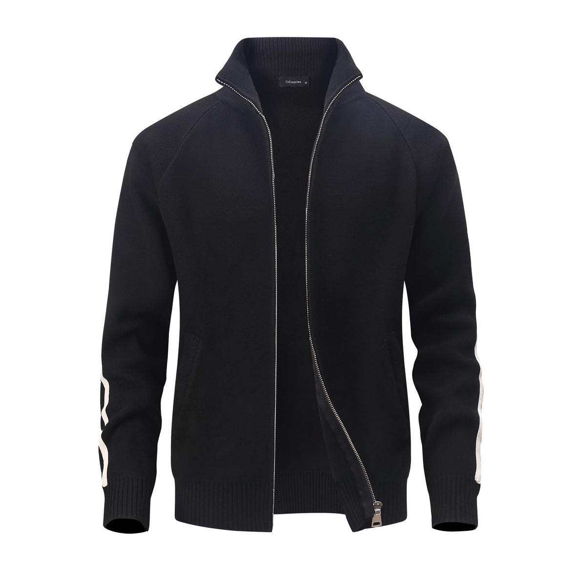 Cardigan homme CoXuantion zippé à col montant
