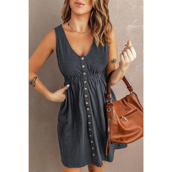 Robe courte sans manches pour femme VELICYA