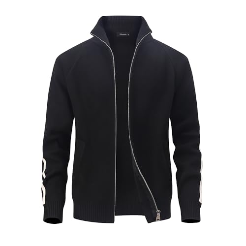 Cardigan homme CoXuantion zippé à col montant