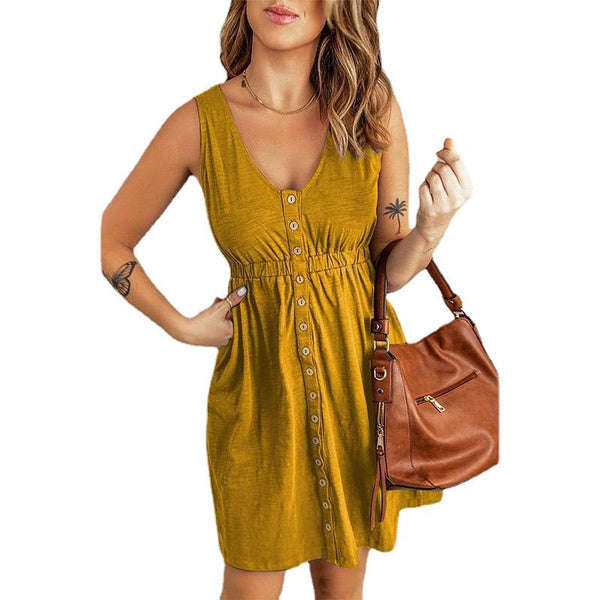 Robe courte sans manches pour femme VELICYA