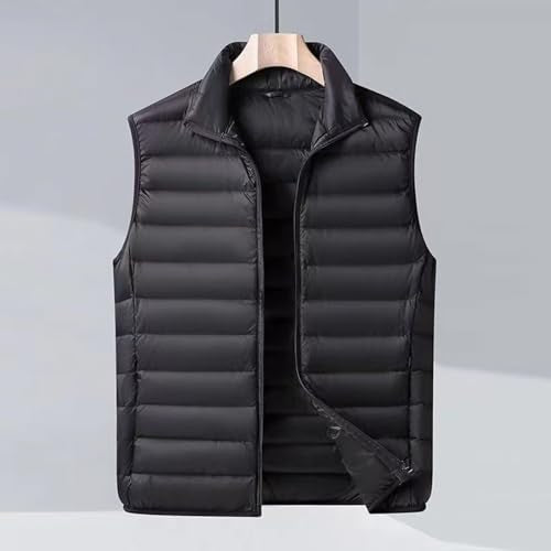 Doudoune sans manches ultra-légère pour homme – Gilet matelassé chaud et zippé style travail