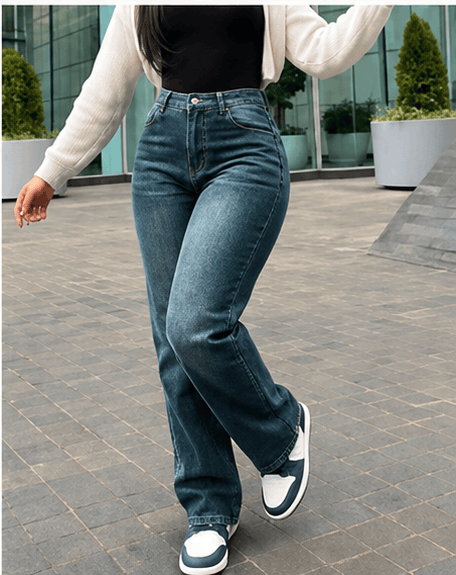 Jean Femme Vintage Boyfriend – Coupe Droite Loose & Esprit Années 90 VELICYA