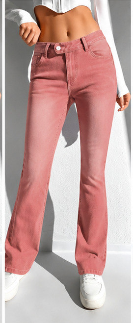 Jean femme Rivivi Flare Ombré – Coupe slim évasée & denim bleu dégradé