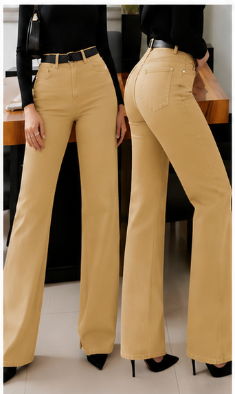 Jean femme coupe droite ample – Coupe décontractée et style streetwear