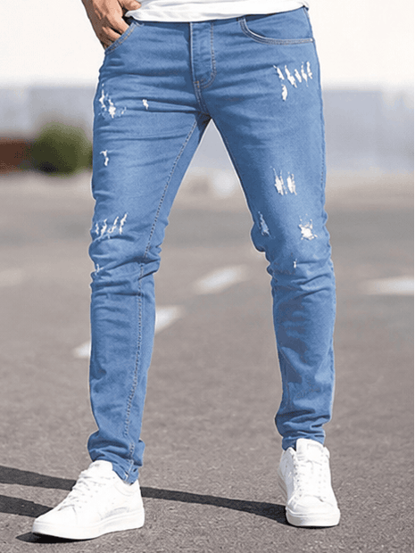 Jean Homme Cargo Distressed – Style Grunge Y2K & Streetwear VELICYA