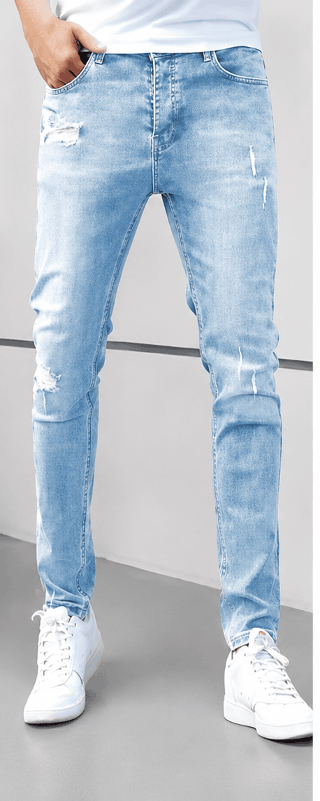 Jean Homme Slim Fit Stretch – Effet Délavé & Style Urbain VELICYA