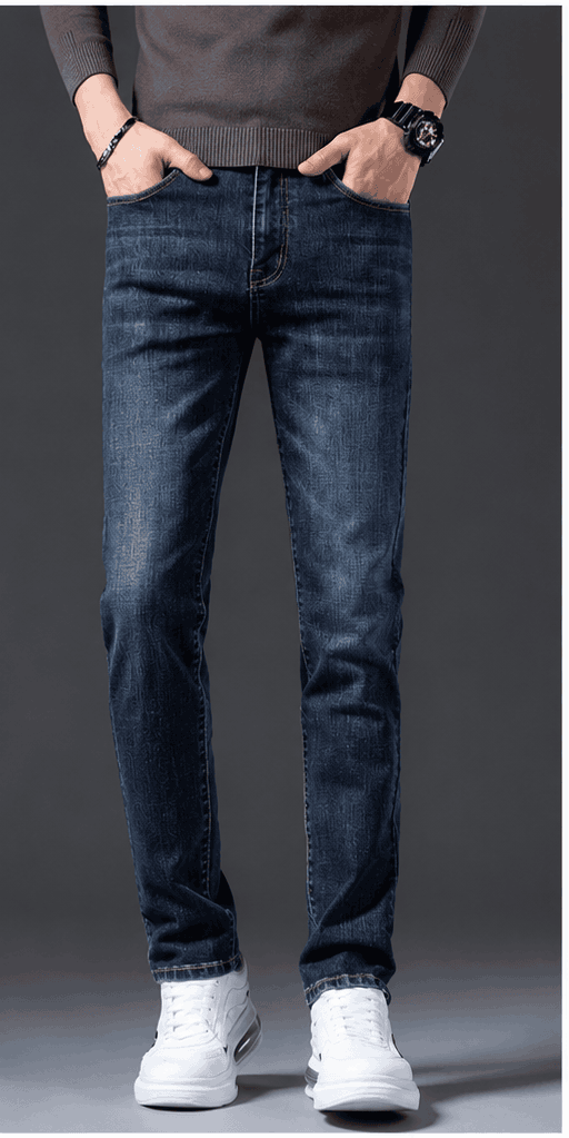 Jean Homme Straight Leg Délavé – Coupe Relaxed & Style Casual VELICYA