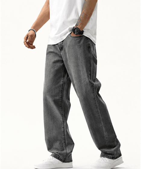 Jean Homme Straight Fit à Poches Latérales – Style Streetwear & Décontracté VELICYA