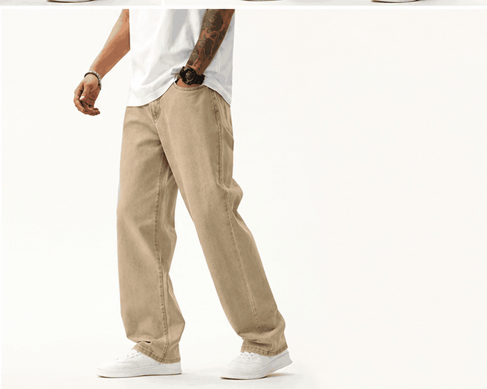 Jean Homme Straight Fit à Poches Latérales – Style Streetwear & Décontracté VELICYA