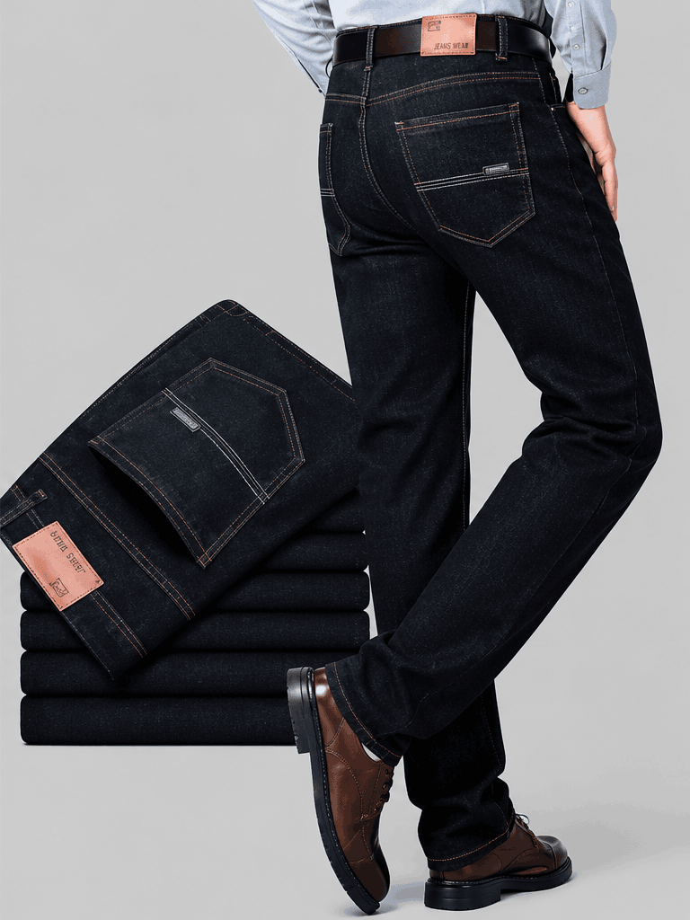 Jean Homme Straight Leg – Coupe Droite, Poches Obliques & Style Casual Chic VELICYA
