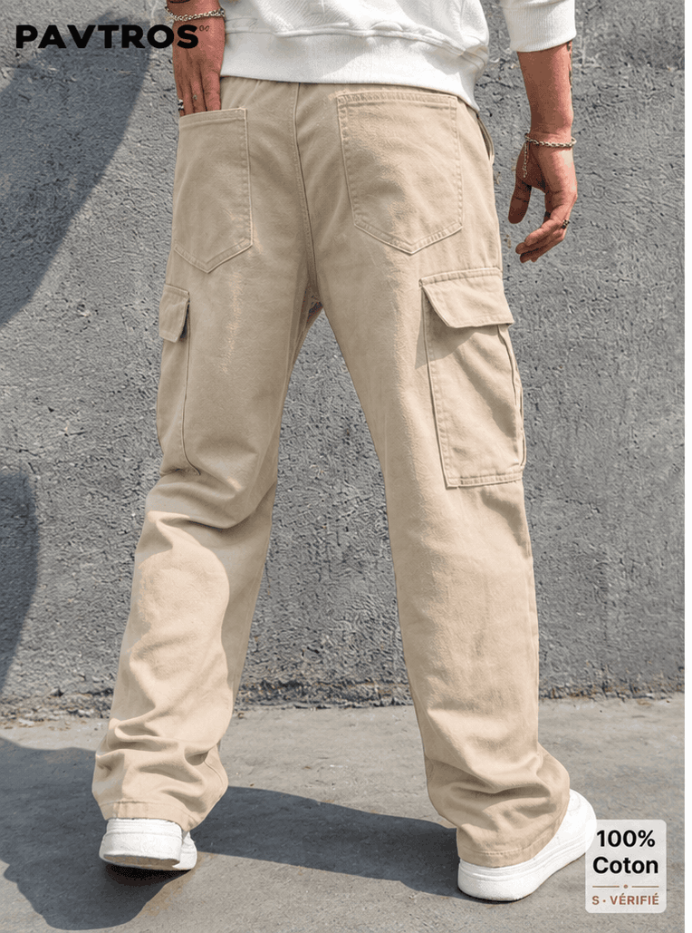 Pantalon Cargo Homme Loose Fit – Style Streetwear & 100 % Coton VELICYA