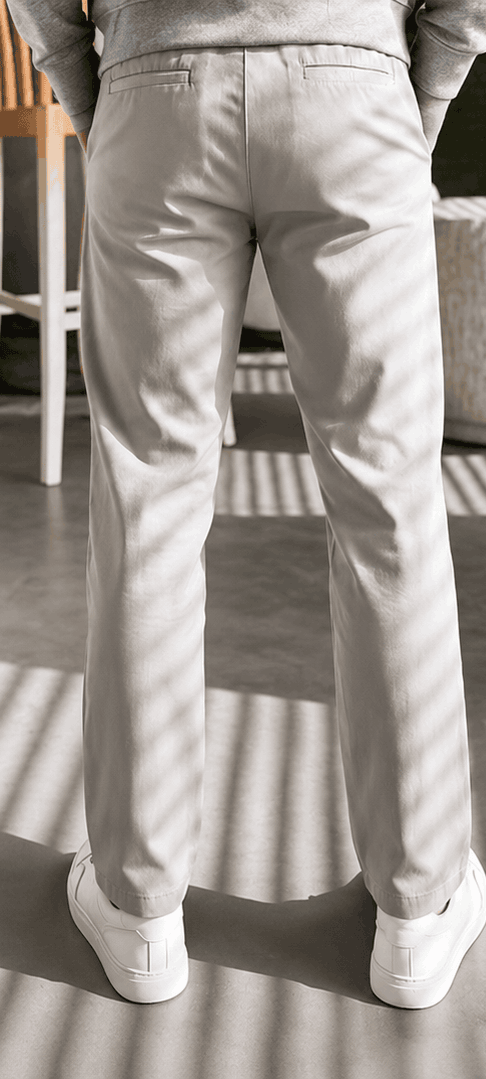 Pantalon Homme 100 % Coton – Coupe Droite & Style Vintage Preppy VELICYA