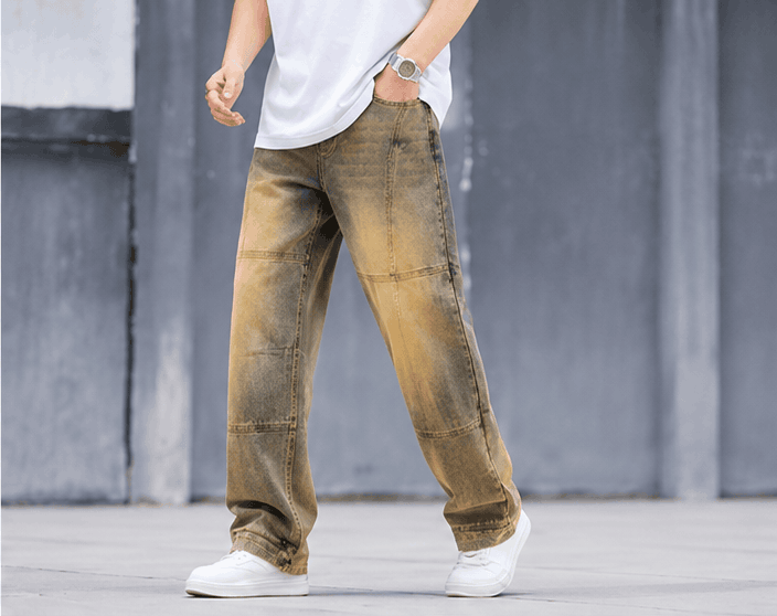 Pantalon Jean Homme Coupe Droite – Casual, Minimaliste & Tendance VELICYA