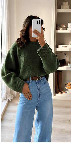 Pull Femme Gris en Maille Col Rond – Style Minimaliste & Casual Chic VELICYA