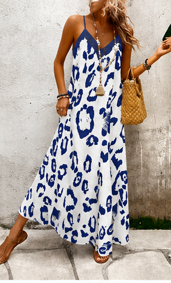 Robe longue léopard bohème – Élégance sauvage & esprit vacances