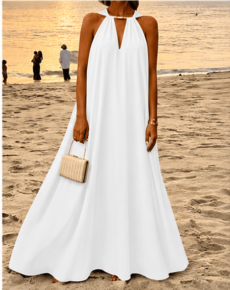 Robe longue Hotletica – Coupe évasée et dos-nu