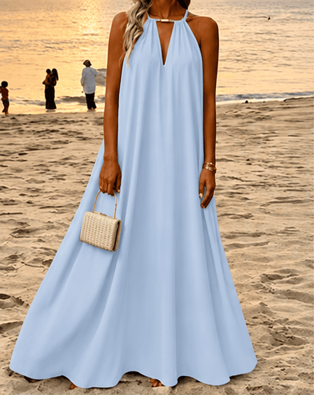 Robe longue Hotletica – Coupe évasée et dos-nu