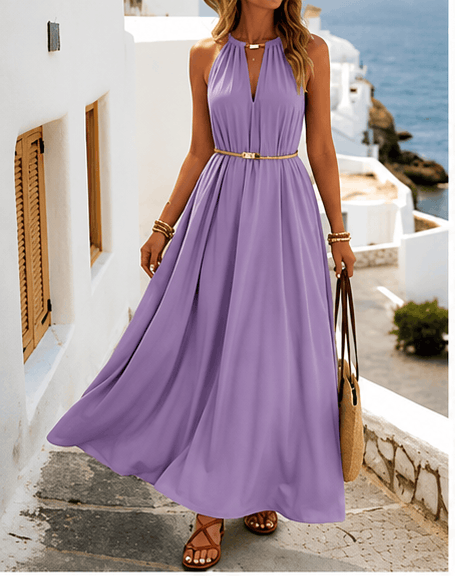 Robe longue Hotletica – Coupe évasée et dos-nu
