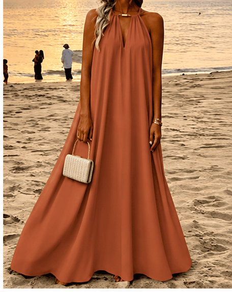 Robe longue Hotletica – Coupe évasée et dos-nu