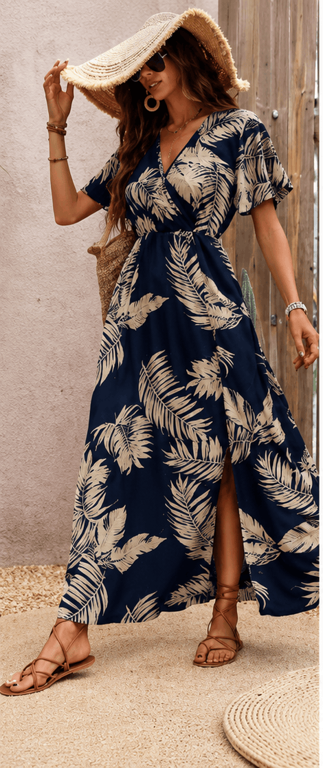 Robe Longue Bohème Tropicale – Élégance & Évasion VELICYA
