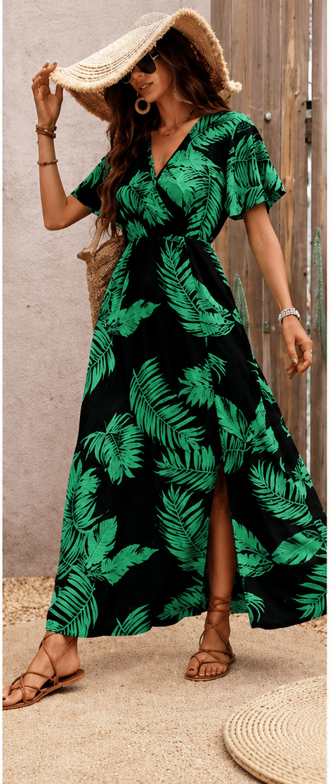 Robe Longue Bohème Tropicale – Élégance & Évasion VELICYA