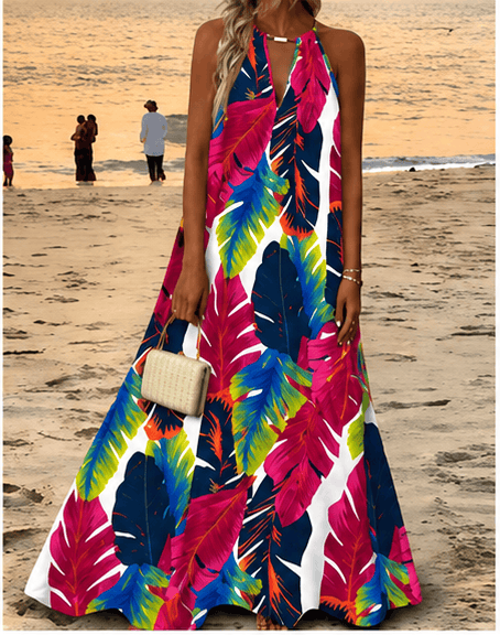 Robe longue Hotletica – Coupe évasée et dos-nu