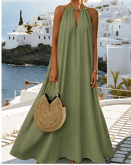 Robe longue Hotletica – Coupe évasée et dos-nu