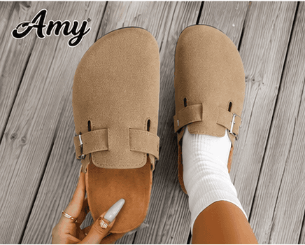 Sabots Mule Femme en Suédine – Doublés ou Classiques, Confort & Style Casual VELICYA
