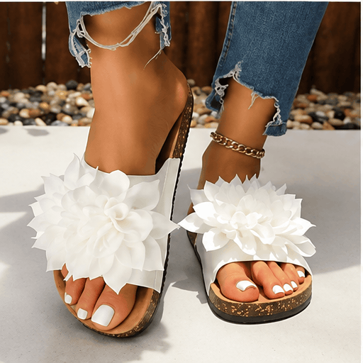🌸 Sandales Plates Femme à Fleurs – Style Bohème Chic & Confort Estival VELICYA